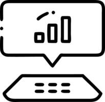 Holographic interface showcasing metrics for asset analysis and business performance tracking vector