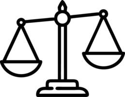 Holographic icons of AI models combined with justice scales to represent ethical AI use in corporate settings vector