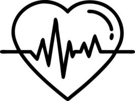 Holographic heart with a pulse line symbolizing cardiology health monitoring and medical technology vector