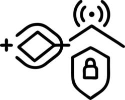 Holographic icons emphasizing trustless security systems representing Zero Trust Security in a digital security environment vector