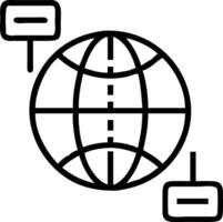 Holographic globe displaying interconnected business tools illustrating global business strategy and international collaboration Set 2 vector