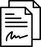 Holographic documents being signed or reviewed digitally representing digital contracts and agreements vector