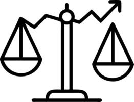 Holographic display showing scales of justice and financial graphs to represent legal and financial tools in business operations vector