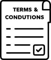 Holographic display of terms and conditions being approved digitally representing policy agreement Set 2 vector