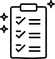 Holographic checklist with glowing task completion indicators to represent compliance checklists and task management vector