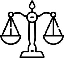 Holographic AI models combined with justice scales representing ethical AI use in a technological context vector