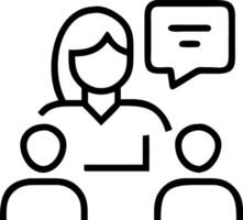 Happy middle aged businesswoman executive CEO leader discusses project management planning and strategy while working with diverse colleagues in company team at office corporate bo vector