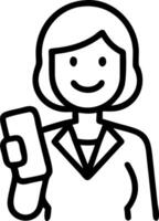 Happy middle aged business woman holding mobile cell phone using cellphone in office smiling mature old professional lady business owner entrepreneur using smartphone standing in h Set 3 vector