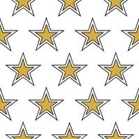 Hanukkah stars seamless pattern with bold gold and silver elements for a glamorous festive design Set 2 vector