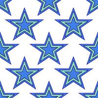 Hanukkah stars seamless pattern with bold gold and silver elements for a glamorous festive design vector