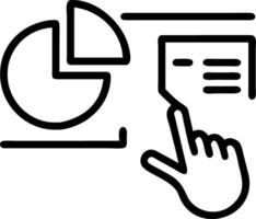 Hands manipulate glowing pie charts and line graphs on interactive interface showcasing data analysis and visualization Set 2 vector