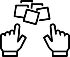 Hands drag and drop virtual folders on holographic interface demonstrating digital file management and organization vector