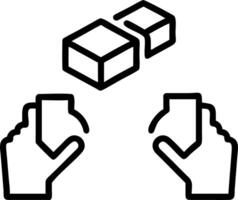 Hands dragging and dropping virtual folders to depict holographic file management in digital workspaces Set 2 vector