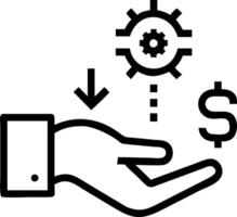 Hand using holographic financial efficiency tools for profit and loss with empty space background Set 2 vector