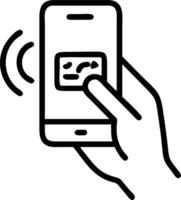 Hand using holographic digital payment interface on smartphone displaying online banking security transaction success icons symbolizing digital payments and fintech in empty space Set 3 vector