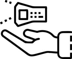 Hand using holographic device to explore tax free investments with empty space background Set 4 vector