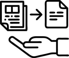 Hand using holographic device to compare tax software with empty space background Set 2 vector