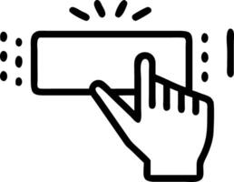 Hand using holographic device to create HD digital wallpaper with empty space background Set 5 vector