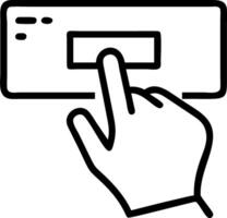 Hand using holographic device for digital literacy training with empty space background Set 3 vector