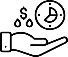 Hand using holographic cost management interface with cost efficiency analysis and reduction gauges in empty space Set 2 vector