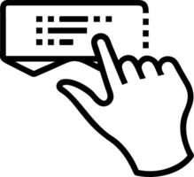 Hand using holographic device to address digital literacy challenges with empty space background vector