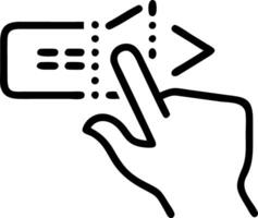 Hand using holographic certification tools for digital literacy with empty space background vector