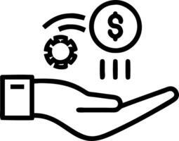 Hand using holographic cost management interface with cost efficiency analysis and reduction gauges in empty space vector