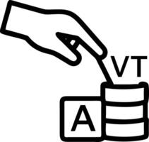 Hand stacking holographic wooden blocks with percentage symbols and upward arrows representing interest rates financial growth dividends in empty space Set 5 vector