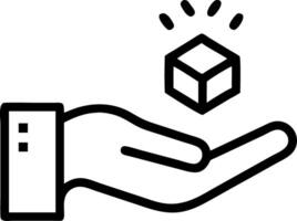 Hand showing holographic scalability symbol for low code automation in empty space background Set 2 vector