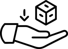 Hand showing holographic scalability symbol for low code automation in empty space background vector