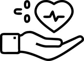 Hand showcasing holographic symbols for wellness healthy habits with empty space background vector