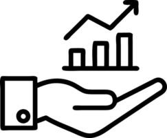 Hand showcasing holographic sustainability icon symbolizing yield return sustainability in financial management within empty space background Set 3 vector