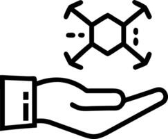 Hand showcasing holographic regeneration symbol representing growth hormone hormone in empty space background vector