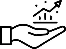 Hand showcasing holographic motivation symbol representing growth mindset learning motivation in empty space background vector