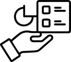 Hand reviewing holographic business audit device showing compliance target data analysis icons in empty space Set 13 vector