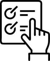 Hand reviewing holographic business audit device showing compliance target data analysis icons in empty space Set 10 vector