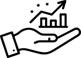 Hand presenting holographic success symbol representing growth mindset learning success in empty space background Set 3 vector
