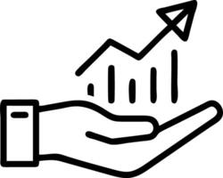 Hand presenting holographic success symbol representing growth mindset learning success in empty space background Set 2 vector
