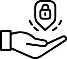 Hand presenting holographic safety tips for family trips with empty space background vector