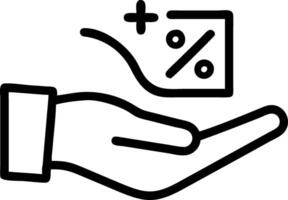 Hand presenting holographic sales engagement icon symbolizing sales engagement in marketing within empty space background vector
