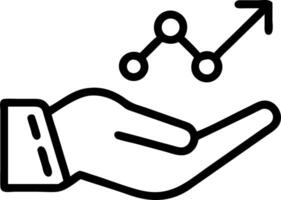 Hand presenting holographic rejuvenation symbol representing growth hormone hormone in empty space background vector