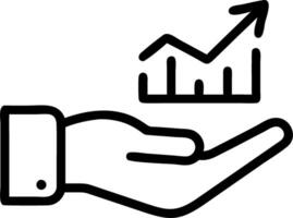 Hand presenting holographic reflection symbol representing growth mindset learning reflection in empty space background Set 2 vector
