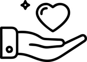 Hand presenting holographic relationships symbol representing empathy understanding relationships in empty space background Set 2 vector