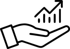 Hand presenting holographic performance symbol representing growth hormone hormone in empty space background Set 2 vector