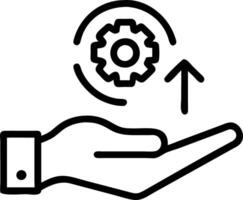 Hand presenting holographic motivation symbol representing growth mindset development motivation in empty space background Set 2 vector