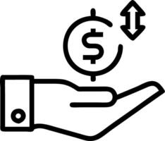 Hand presenting holographic investment real estate trends symbol representing investment real estate trends in empty space background Set 2 vector