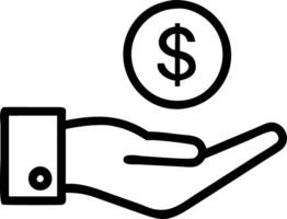 Hand presenting holographic investment cryptocurrency guide symbol representing investment cryptocurrency guide in empty space background Set 13 vector