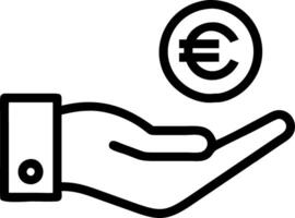 Hand presenting holographic investment cryptocurrency guide symbol representing investment cryptocurrency guide in empty space background Set 10 vector