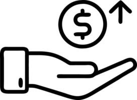 Hand presenting holographic investment cryptocurrency guide symbol representing investment cryptocurrency guide in empty space background Set 11 vector