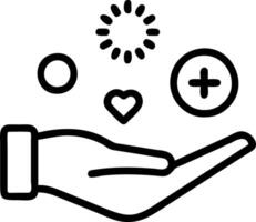 Hand presenting holographic icons representing diverse family trip ideas with empty space background Set 3 vector